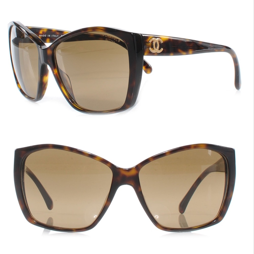 Chanel Tortoise Shell Sunglasses